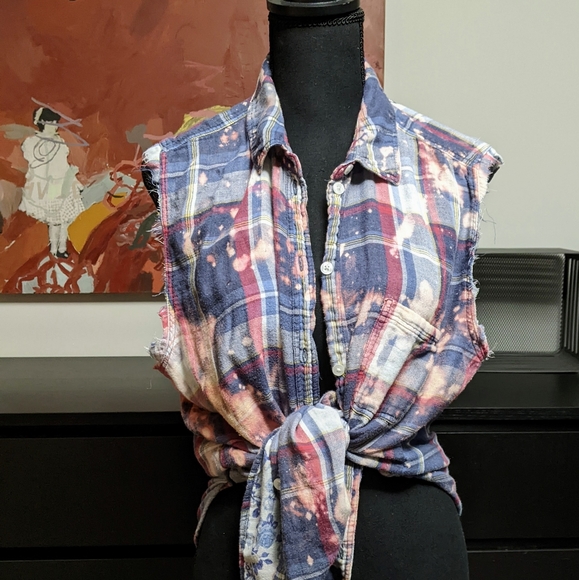 Upcycled Wild as Heck flannel - Picture 1 of 2